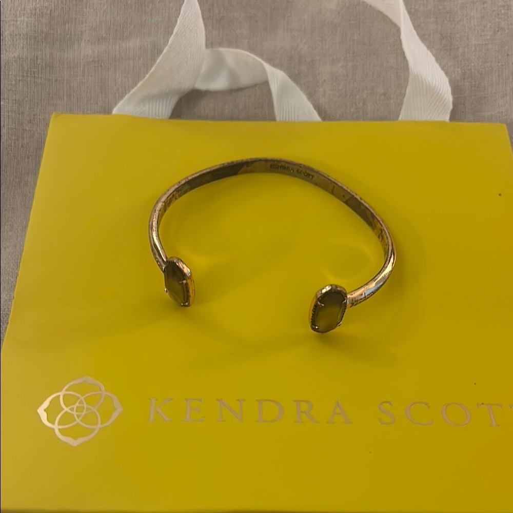 Kendra Scott Gold and Yellow Bracelet Elegant Accessory